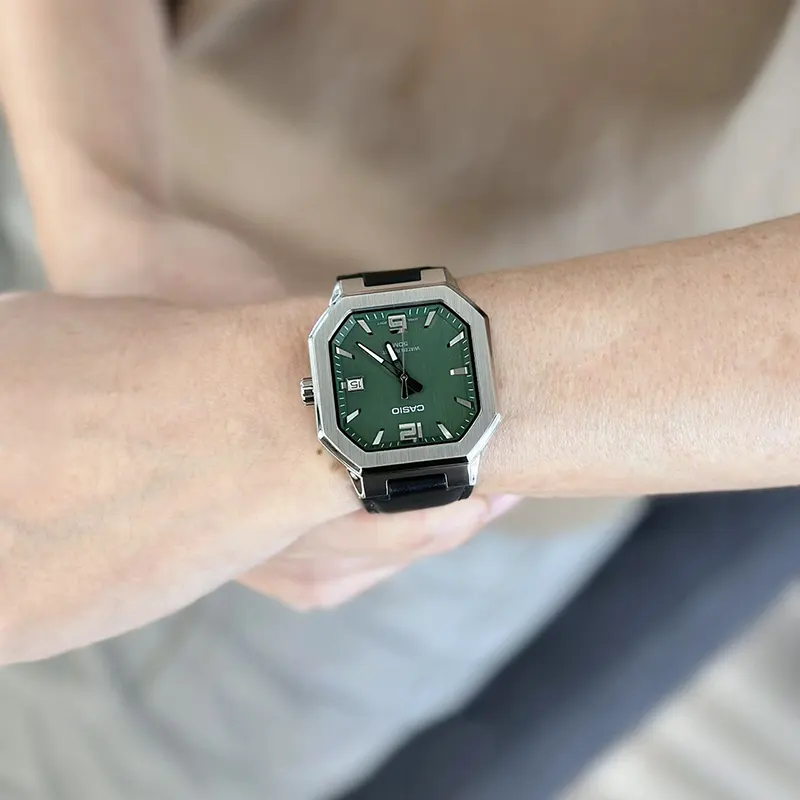 Casio Enticer Sporty Green Texture Men's Watch- MTP-B195L-3AV